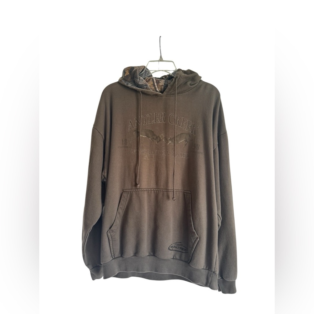 Realtree Dark Brown Hoodie Vintage 2000s